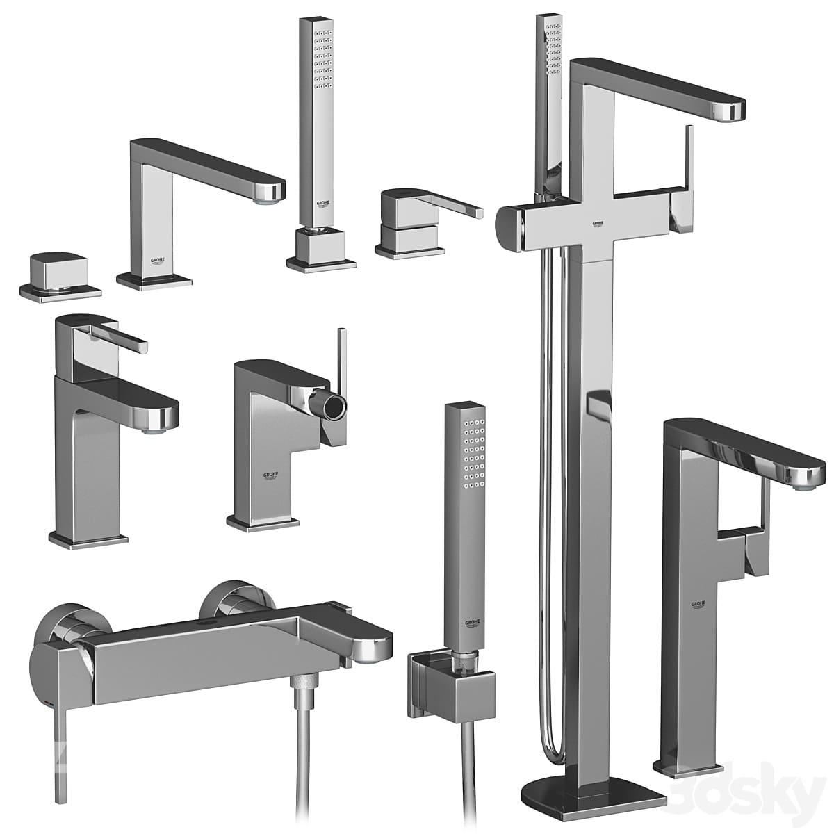 آبجکت ست شیرآلات و دوش حمام فلزی برند GROHE