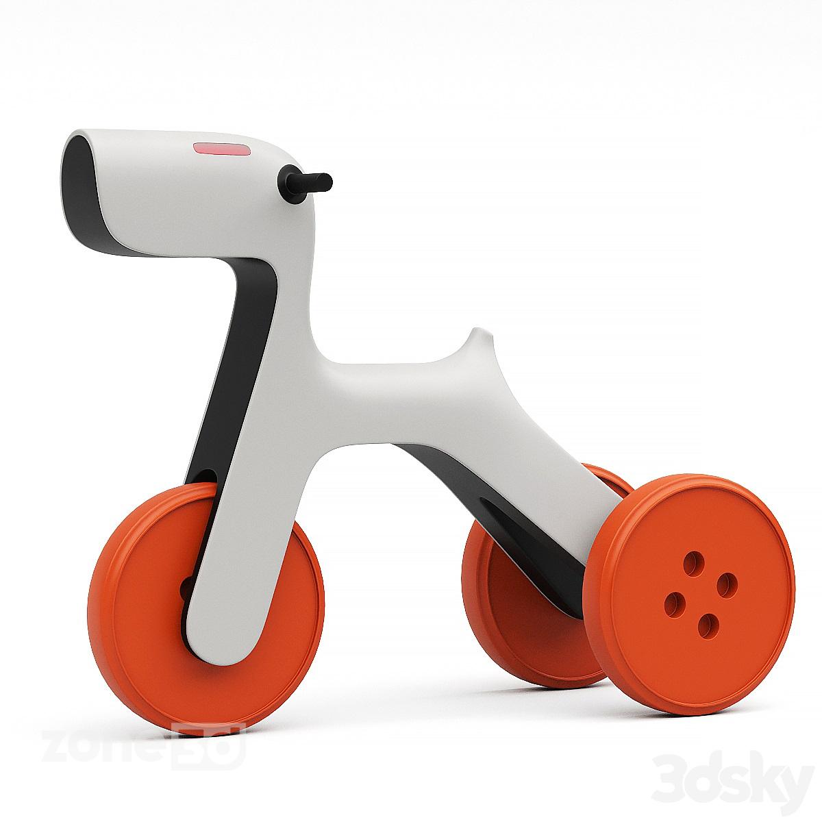 آبجکت دوچرخه اسباب بازی پلاستیکی مدرن اتاق کودک مدل YAMADesign