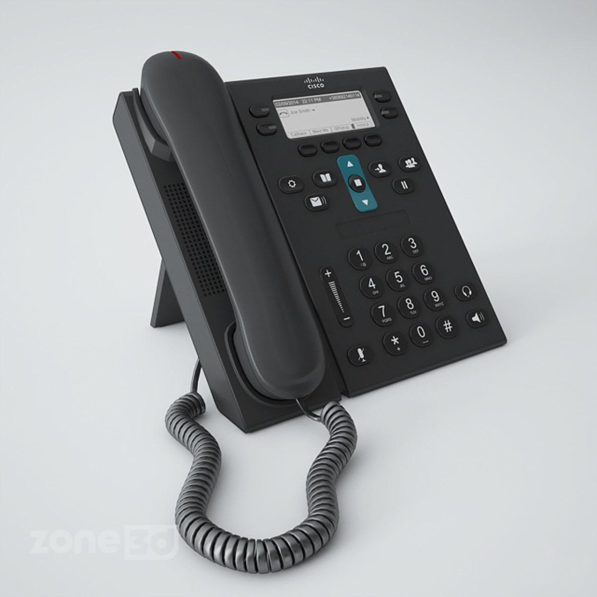 آبجکت تلفن رومیزی مدرن اداری پلاستیکی مدل Cisco CP 6941