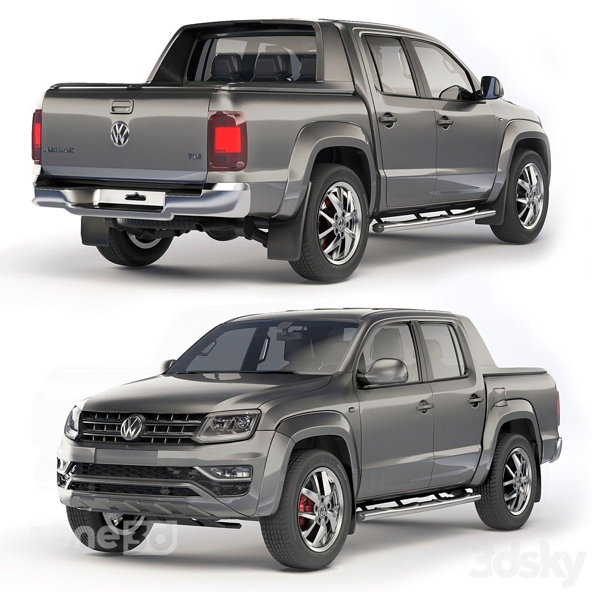 آبجکت معماری ماشین پیکاپ دوکابین مدرن Volkswagen Amarok 2019