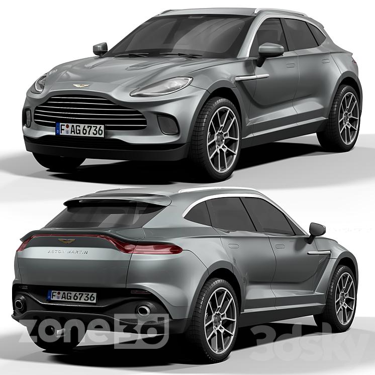 آبجکت معماری ماشین شاسی بلند چهار درب Aston Martin-DBX