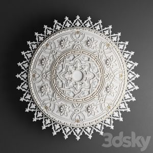 آبجکت معماری گچبری سقف کلاسیک 