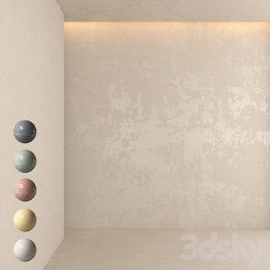 آبجکت معماری پلی استر دکوراتیو در پنج رنگ مختلف 