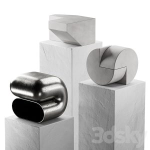 آبجکت معماری مجسمه دکوراتیو  مدرن فلزی