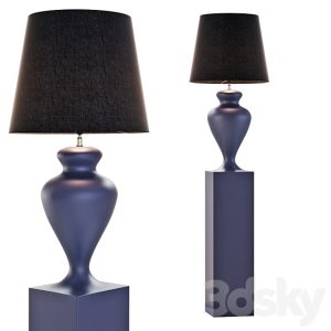 آبجکت  معماری چراغ زمینی مدرن پارچه ای با پایه پلاستیکی